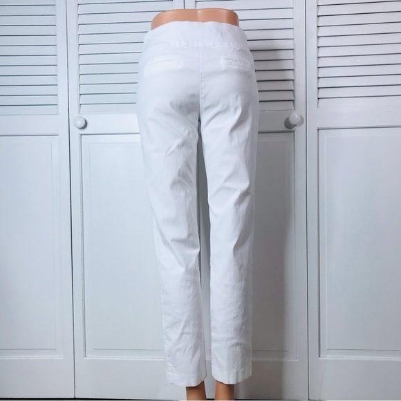 2/$25 ZAC & RACHEL White Pull On Ankle Pants Size 6 - Picture 7 of 7